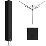 KHAMAL Schutzhülle Wäschespinne für Leifheit - 420D Oxford-Gewebe Abdeckung Wäschespinne mit Reißverschlüssen und Kordelzug für Wäschespinne Schutzhülle