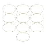 ORFOFE 10 Stück Teiliges Bambus Kranzring Holzkranzrahmen für DIY Blumenkränze Makramee Wandbehang Natürliches Leichtes Material Nachhaltig für Hochzeit Dekoration und Handwerksprojekte