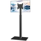 Universal TV Ständer Halterung mit 100 Grad schwenkbar tv standfüße fernsehständer, höhenverstellbar und neigbar für 19 bis 43 Zoll LCD, LED OLED TVs,HT1001BP