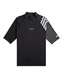 Billabong Contrast - Kurzärmelige UPF 50 Rash Vest für Herren Schwarz