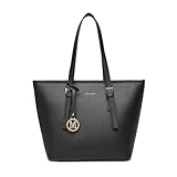 Miss Lulu Damen Handtasche Groß Taschen Shopper Tasche für Schule Mode Schultertaschen Tote Bag für Arbeit Freizeit