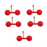 ZWEquipint Sprühschaumdüsenspitzen für vertikale und horizontale Anwendungen, wiederverwendbare Polyurethan-Düsen für Decken-Wand-Isolationsprojekte (5 Stück)
