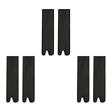 OAJABBGE 3 Paare Frauen Zehenabscheider Kalbs Socken Blisterprävention Mittelröhrchen Für Sandalen Casual Wear Farbfarbe Feuchtigkeitsdocht Zehen Für Sandalen