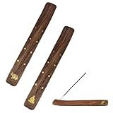 XURJUMI 2 Stück Räucherstäbchen Halter Holz, Räucherstäbchen Halter, Räucherstäbchenhalter, Räucher ZubehörHome Fragrance Decor Für Räucherstäbchen, Gelten Zuhause, Büro, Yoga, Meditation