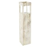 FRANK FLECHTWAREN Windlichtsäule Shabby-Charme, groß, Schöne vielseitig einsetzbares Dekoelement, tolles Geschenk