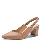 Marco Tozzi Damen Pumps weiches Feel Me Fußbett weiches Innenfutter Modern, beige (Cappuccino), 37 EU