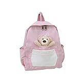 SAFIGLE Kindergarten Rucksack Bärchen Design üßer Cartoon Schulranzen Für ädchen Kleiner Backpack Für Ideale Schultasche Für Vorschule Und Alltag Pink 2022 Kollektion