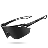 Lamicall Schnelle Brille Herren, Fahrradbrille Damen - [24g TR-90 Super Leicht] Polarisiert Sportbrille Laufbrille mit Verstellbaren Nasenpad & Bügel, UV400 Sonnenbrille Sport für Fahrrad/Ebike/Laufen