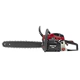 QUIOTUIR Benzin-Kettensäge, 58 cc, 10.000 U/min, 2,4 kW, maximaler Schnittdurchmesser 50 cm, Kettensäge für den Forstwirtschaft, zum Schneiden von Holz, zum Schneiden von Ästen, Gartenarbeit