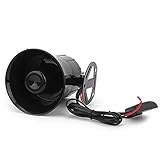3-Ton-Hupenlautsprecher, 12 V, 30 W, 3-Ton-Autohupenlautsprecher, Motorradlautsprecher, Megaphon, Elektronische Alarmanlage, Krankenwagensirene, Laute Lautstärke