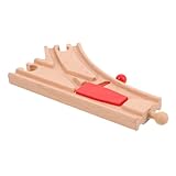 VICASKY Holzschienen Adapter für Holzeisenbahnen Erweiterungskit mit Brückenstücken und Gleisverbindern für Spielzeugeisenbahnen Vielseitige und Sichere Gleise für Kreatives