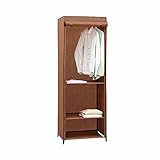 WWERTYY Eckkleiderschrank, Multifunktions-Freistehender Kleiderschrank Hängender Kleiderständer Stabiler Designschrank Mit Kleiderstange 65 * 45 * 197CM (Size: 65 * 45 * 197 cm)