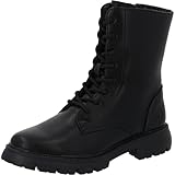 Palado Stiefeletten Damen Raira – moderne und elegante Boots aus hochwertigen Materialien – leicht gefüttert – ideal für kühle Herbst- und Frühlingstage Schwarz Glatt UK3,5 - EU36