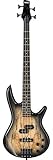 Ibanez GIO Series GSR200SM-NGT - Electric Bass Guitar with Bass Boost - Spalted Maple - Natural Grey Burst