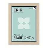 Grupo Erik Bilderrahmen 42X59 cm Alesund Buche - Bilderrahmen Buche Rahmen aus Kunststoff MDF Bild Wanddeko