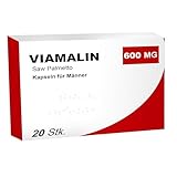 VIAMALIN - 600 Milligramm für Männer - Sofort & Standfest - 20 hochdosierte Kapseln - extra stark im Blister mit Tribulus Terrestris