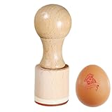 Eierstempel, Tintenei-Stempel, Beschriftungsmarker, leicht, einfach zu bedienen, 8 x 2 x 2 cm, für Ton, Papierbasteln