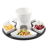jamgeery Käsefondue-Set Für Kinder - Keramik Karamell Schmelztopf Set,Butter Schmelzschale Für Käse Dessert Liebhaber Homeparty Gastgeber Romantische Abende Geburtstag Hochzeit Feiertage - Für
