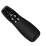 HUACAM DGF-23N Kabellose Presenter, 2.4GHz Wireless Presenter via USB Empfänger, PowerPoint Fernbedienung Presentation Clicker Presenter mit Laserpointer für PPT/Mac/Windows/Keynote