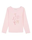 Tommy Hilfiger Kurzärmliges T-Shirt für Mädchen und Mädchen mit Pailletten, Blushing Bride, 12-14