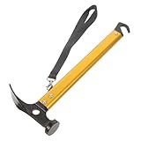 Lurrose Zelthammer -Werkzeug multifunktionaler kleiner Hammer Campinghämmer Mehrzweckhammer Pfahlentfernungshammer Lagerhammer Campingzelt Hering Hammer Pfahlhammer Aluminiumlegierung