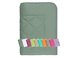 npluseins Sommerdecke 135x200 cm - dünne und leichte Bettdecke für den Sommer – Kühl schlafen – ideal für Camping Outdoor Garten und Gäste - 1180.1542, ca. 135 x 200 cm, Salbei