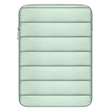 MoKo 9-11 Zoll Puffer Tablet Tasche Hülle, Gesteppte Tasche Damen, Reisetasche aus Polyester-Pongee Kompatibel mit iPad air 5 10,9' 2022, iPad Pro 11 2021-2018, Tab S8 11'/Tab A 10,1, Erbsengrün