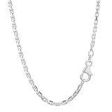 NKlaus 50cm Ankerkette 925 Silber elegante Halskette Breite: 2,0mm Collier 8,4g schwer 8950