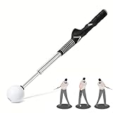 Chstarina Teleskop Golf Swing Trainer, Golf Swing Trainingshilfe, Golf Schwungtrainer, Golf Krafttraining Aid, Rechtshänder, für Anfänger Aufwärmen Praxis Indoor-Übung