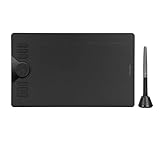 HUION HS610 Batterieloses Grafiktablett, 8192 Stufen, 5080LPI mit ±60° Neigungsfunktion unterstützt Windows/MacOS/Android