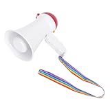 Toyvian Tragbarer Lautsprecher Kunststoff mit Mikrofon Mini Handheld Lautsprecher für Veranstaltungen und Freizeitaktivitäten ohne Batterie