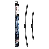 Bosch Aerotwin A138 S Front-Scheibenwischer - Set mit 2 Ersatz-Scheibenwischern und vormontiertem Adapter - 2 Wischblätter, 600 mm und 400 mm