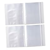 HOLIDYOYO 2 Stück Teiliges Einsteckalbum mit Transparenten Hüllen Großer Kapazität Kartenhalter für Fotos Tickets Visitenkarten Vielseitiges Organizer Buch zur Übersichtlichen Aufbewahrung