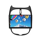 【8 Kern 6+128G】 Hodozzy Carplay Autoradio für Peugeot 206/206cc/Citroen C2 2001-2016, 9 Zoll Touchscreen Android Autoradio Bluetooth mit Android Auto/WiFi/GPS/RDS/FM/DSP
