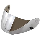 KANG-FANG, KF-Visier, Helmvisier Motorrad-Schild Teile Original-Gläser Motorrad Objektiv-Teil-fit for HJC CL-16 CL-17 CS-15 CS-R1 CS-R2 CS-15 FG-15 TR-1 (Farbe : Silber-)