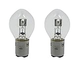 2 Stück S2 6V 35/35W BA20d Biluxbirne KFZ Speziallampe NEU im Polybeutel Mofa Headlight