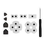 Rubber Pad Button Replacement Kit, leicht zu zerlegende leitfähige Silikon-Gummipads aus Silikon für PS4-Controller