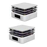 MQODLFP 2 Stück 65 W Mini-Heiztisch mit Konstanter Temperatur, Vorwärmer, LED-Lampe, Display, Reflow-Löttisch, Schweißheiztisch