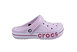 Crocs Bayaband Clogs für Damen und Herren mit Fersenriemen für sicheren Halt 37-38 EU Ballerina Pink/Candy Pink