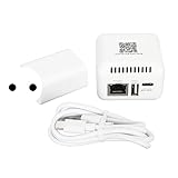 ciciglow USB 2.0-Netzwerk-Druckserver, LAN-Druckfreigabeserver für USB-Drucker, Computer-Druckserver-Adapter für XP oder Höher, für Android, für (EU-Stecker)