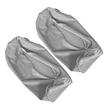 DOITOOL 2 Stück Zylindrische Nackenrollenbezüge aus Samt mit Verdecktem Reißverschluss Formstabil Waschbar 15X15X40cm Grau Bezug für Wohnzimmer Sofa und Schlafzimmer