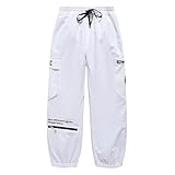 Skihose Herren mit Träger Schneehose Winter Regenhose Wasserdicht Softshellhose Ski Hosen für Männer Thermohose Gefüttert Funktionshose Warm Latzhose Outdoor Winterhose Cargo Baggy Snow Pants