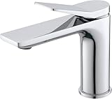 Wasserhahn Bad Chrom Waschtischarmatur Messing Mischbatterie Waschbecken Design Waschbecken Armaturen Kaltes und Heißes Waschamatur