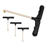Toyvian 4Stücke Schnürsenkelspanner für Hockey und Eiskunstlaufschuhe Tragbares Schnürsenkel Abzieher Werkzeug Ergonomisches Design Langlebig Kompakte für