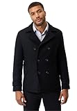 RICANO - Herren Cabanjacke Marcello - hochwertige Wolljacke, italienische Handwerkskunst für die Übergangszeit (DE/NL/SE/PL, Alphanumerisch, S, Regular, Regular, schwarz)