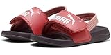 PUMA POPCAT 20 BACKSTRAP AC INF, Unisex Schiebe-Sandalen, PEACH FROST-PUMA WHITE-MIDNIGHT PLUM-PINK FRUIT,