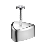 XZincer 304 Edelstahl Reisbällchen Reiswerkzeug DIY Laver Bag Reiswerkzeug Kranzform Kuchen (Silver, One Size)