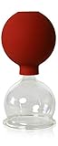 Schröpfglas mit Saugball 55mm zum professionellen, medizinischen, feuerlosen Schröpfen mundgeblasen handgeformt, Schröpfglas, Schröpfgläser, Lauschaer Glas das Original