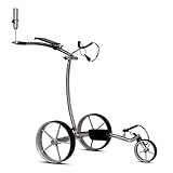 tour made Haicaddy HC7S Edelstahl I Golftrolley Elektrisch I kleinstes Packmaß I 27-36 Loch I Bergabfahrbremse I Deutsche Markenqualität