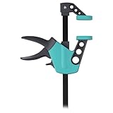 wolfcraft Einhandzwinge Easy 75-150 mm 3020000 / Einfaches Spannen und Lösen der Zwinge mit nur einer Hand - ideal für den Heimwerker/Spannkraft von starken 90 kg